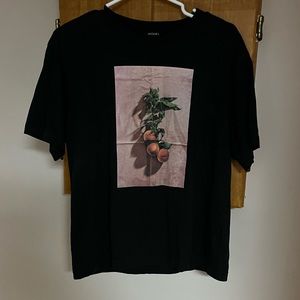 Monki Black Shirt with Print